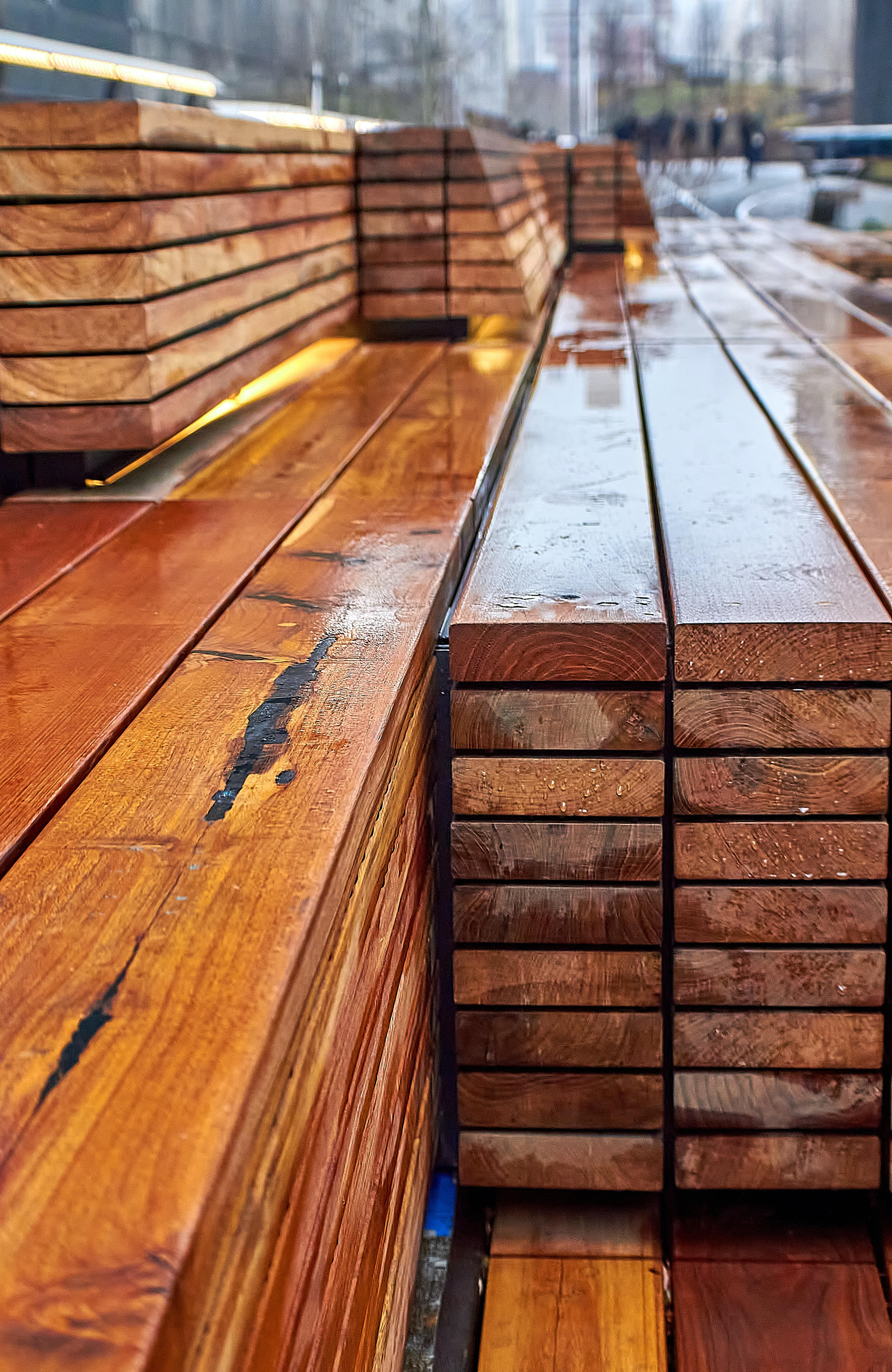 Stack of timber outdoor